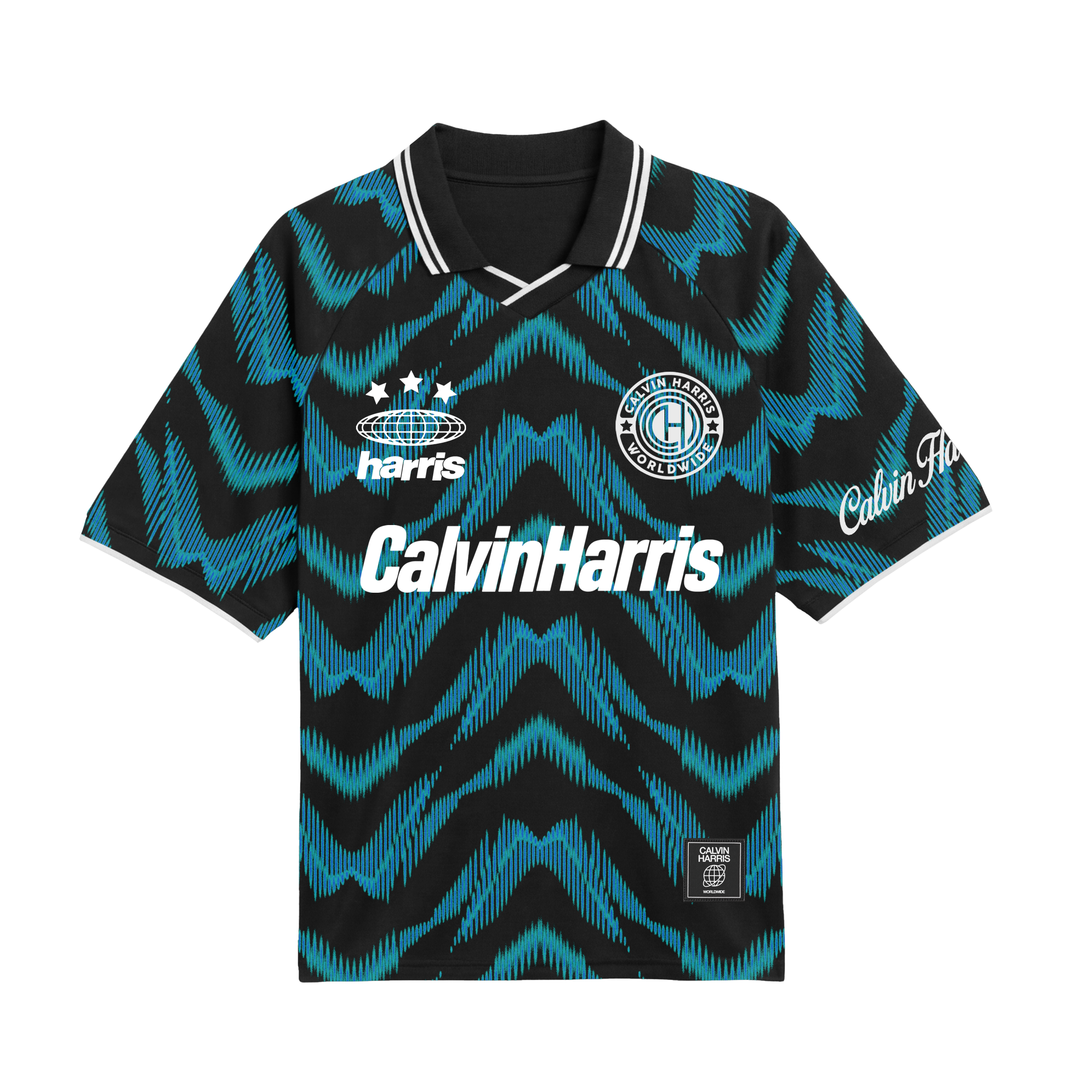 Patterned Calvin Harris Football Jersey