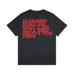 Belfast Vital Stone Wash Black Sun Flame T-Shirt