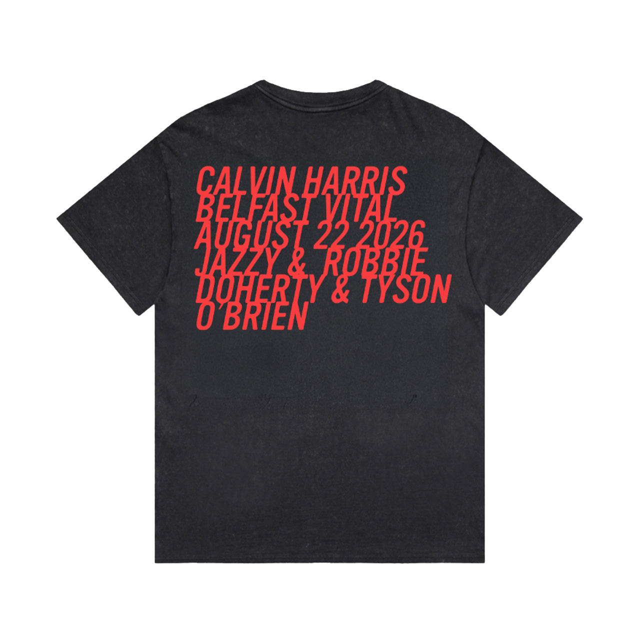 Belfast Vital Stone Wash Black Sun Flame T-Shirt