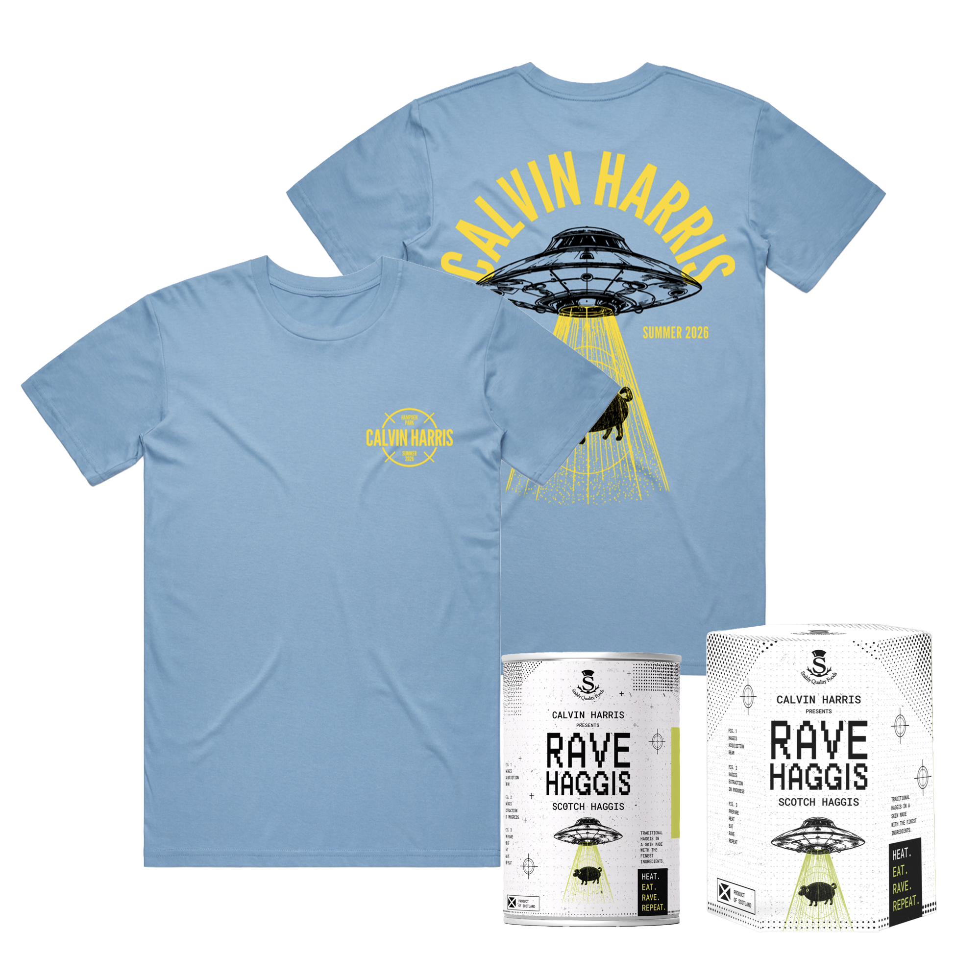 Rave Haggis + Blue UFO T-Shirt