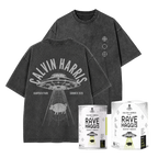 Rave Haggis + Stone Wash Black UFO T-Shirt