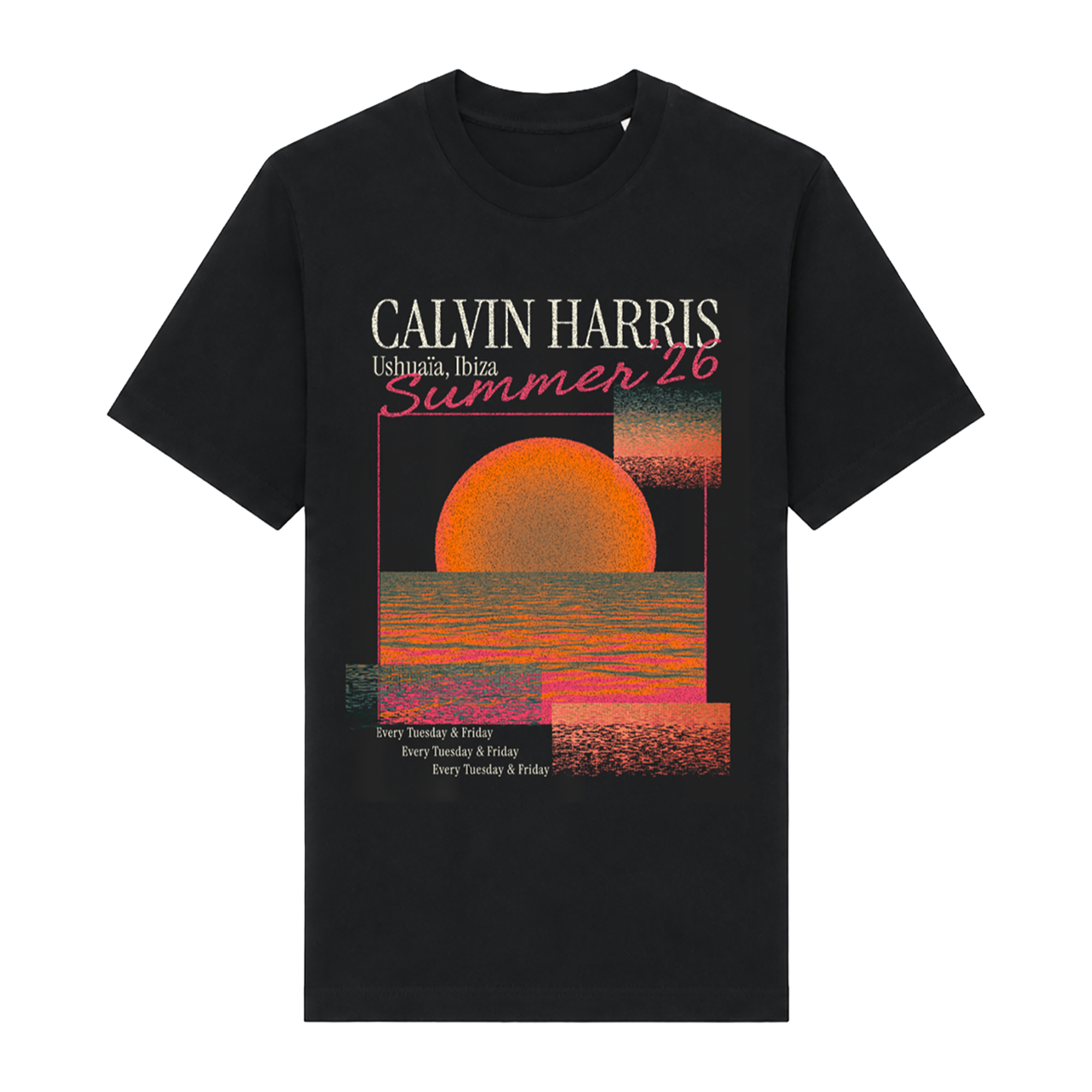 Ushuaïa Ibiza 2026 | Vintage Sunset T-Shirt
