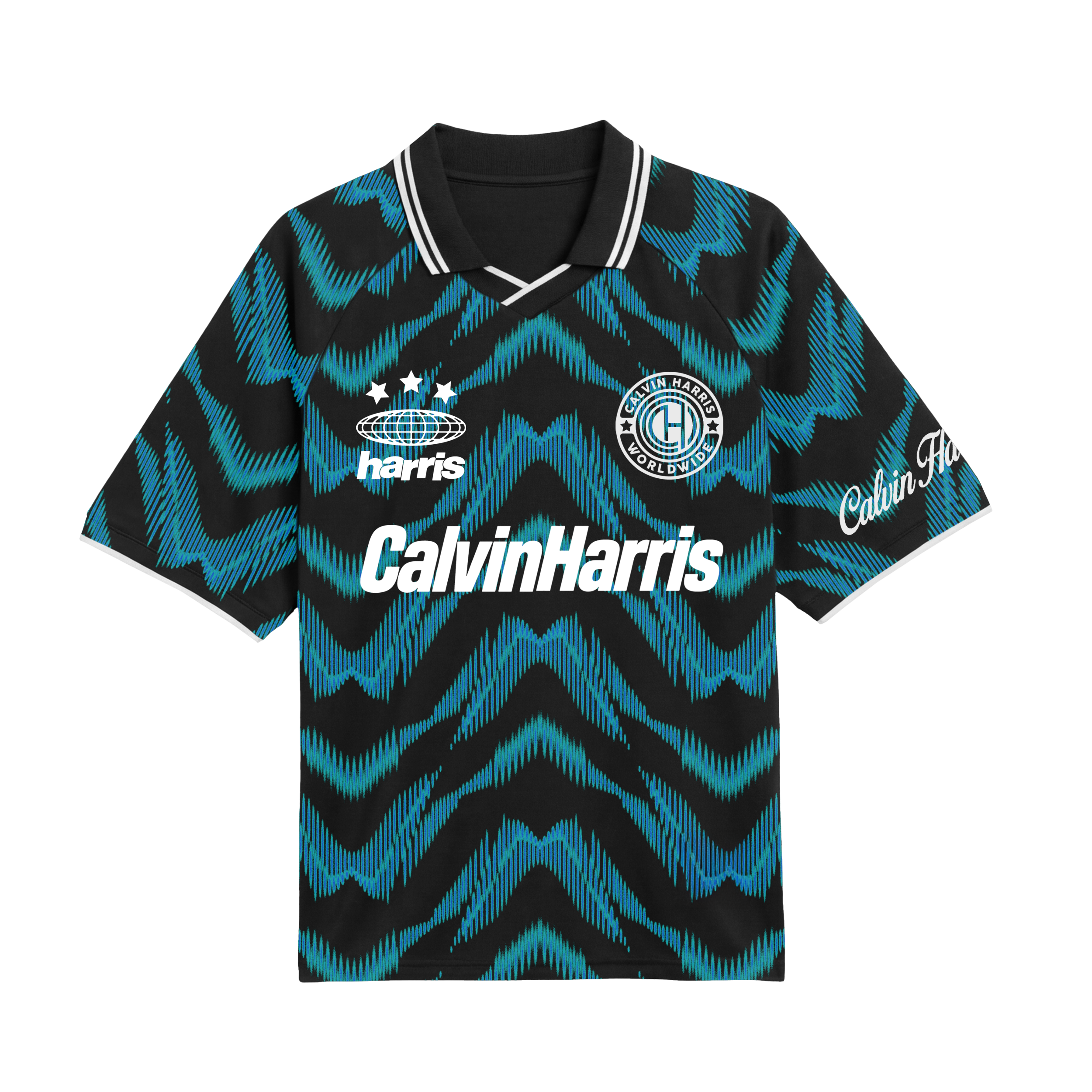 Patterned Calvin Harris Football Jersey